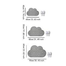 1pc Light Gray Cloud Shaped Bathroom Mat, Soft & Comfortable Creative Home Decor Rug, Asymmetrical Vintage Wabi-Sabi Style Washable Foot Mat, Suitable For Bathroom Doorway, Shower Room Entrance, Kitchen Dining Room, Bedroom Bedside And Entryway - Light Grey - View 4