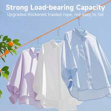 1pc Portable Travel Clothesline, Adjustable 10m Camping Clothesline, Suitable For Outdoor Travel, Fishing, Camping, Tent Fixing, Drying Clothes - A - View 6
