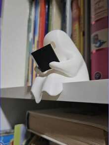 1pc Creative Cute Reading Ghost Decorative Ornament, Durable Plastic Material, Gift For Reading Lovers, Suitable For Halloween, Christmas, Holiday Decoration Candle Holder, Home Living Room Room Desktop Decor, Holiday Party Decoration Prop - Multicolor - View 7