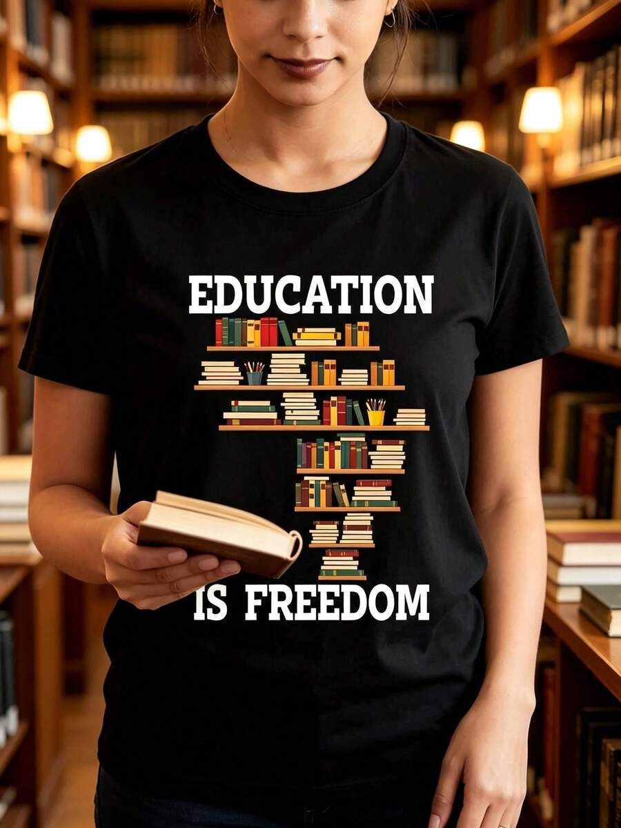 Women T-Shirts - 黑色 - 查看 1