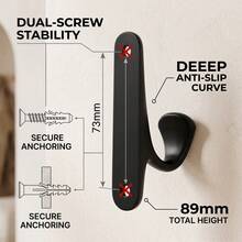 Wall-Mounted Hooks, Modern Nordic Style Kitchen Decor, Metal Door Coat Rack For Clothes, Jackets, Children's Wall Hooks - Multicolor - View 8