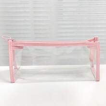 Student Transparent PVC Pencil Case, Large Capacity For Exams, Minimalist Highly Attractive Stationery Box, Waterproof INS Style Pencil Holder, Multiple Colors To Choose From - Multiple - View 16