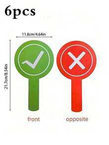 Joivida 30/20/10/6-Pack Double-Sided Handheld Answer Cards, "Correct" And "Incorrect" Signage, Handheld Voting Boards, Answer Boards, Suitable For Classroom Interactive Teaching Props, Etc. - Multicolor - View 15