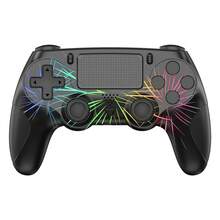 Cool And Personalized P4 Controller, Unique Aurora/Starry Sky Design, Colorful Gradient Patterns, Supports Wireless Connection, 600mAh Long-Lasting Battery With LED Strip, Equipped With 3.5mm Audio Interface, Suitable For P4 Slim/Pro And PC. - View 9