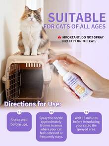 GJYC PET Pheromone Cat Calming Spray, Relieves Stress, Reduces Scratching And Marking Behavior, Suitable For Travel, Vet Visits And New Environment Calming Support - Multicolor - View 5