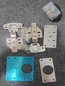 Reinforced Hinge Repair Kit, Cabinet Door Hinge Repair Plate Set, Stainless Steel Furniture Fixing Plate, Wardrobe Door Hinge Side Plate Damage Repair Patch Accessory Pack, Cabinet Door Repair Plate Hinge Fixing Plate Installation Piece Tool Furniture Hinge Hole Repair Gadget - Boxed - View 12