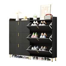 Shoe Cabinet Black - 2 Pack Shoe Storage Cabinets - 黑色 - 查看 2