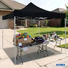 Carpa Toldo Plegable 3x3   -Impermeable Y Reforzado - Negro-1 - Ver 7