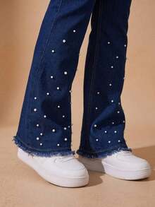 pthirillo Women Jeans - Lumina Pearls 酒吧和口袋 - 查看 4