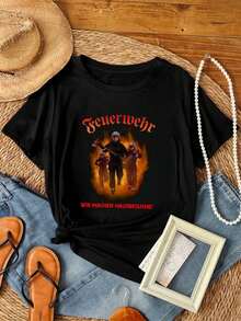 Women T-Shirts - 黑色 - 查看 1