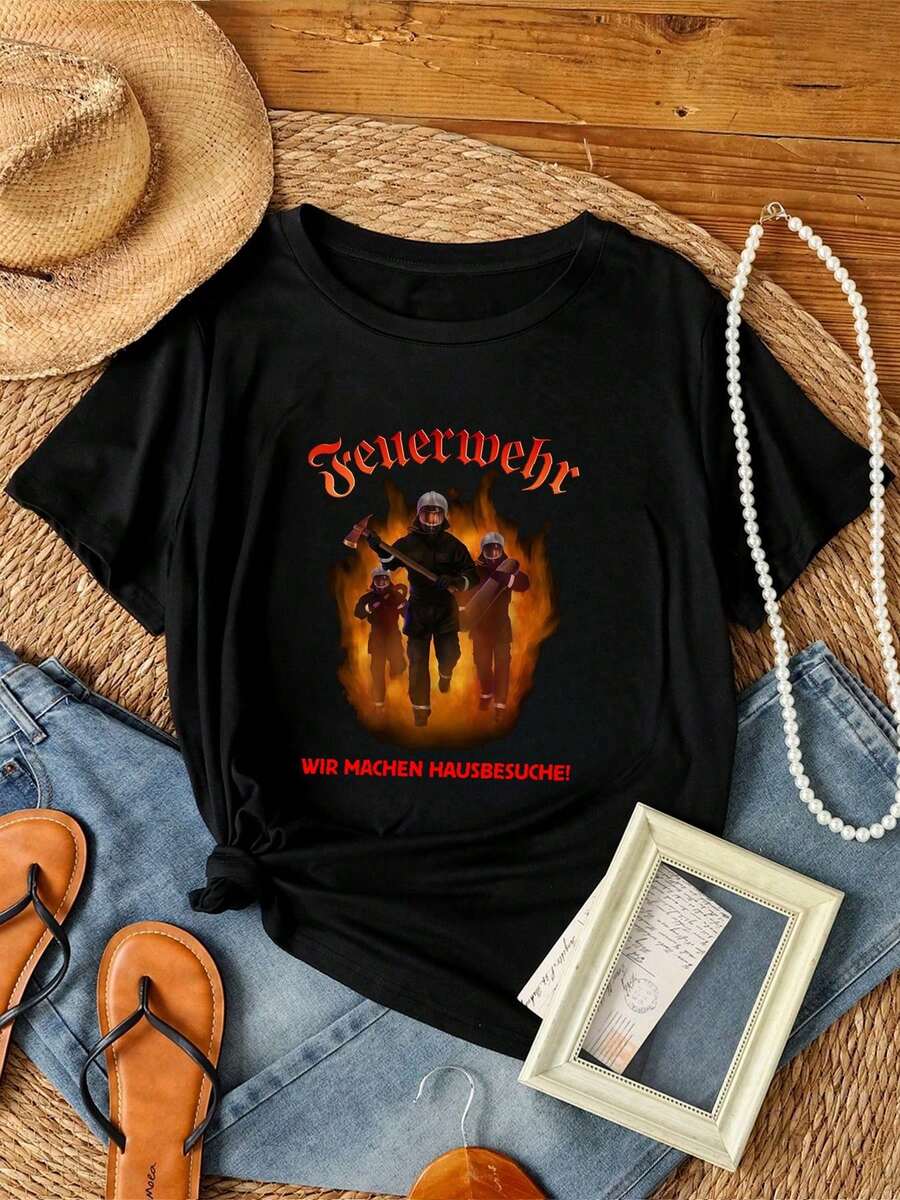 Women T-Shirts - 黑色 - 查看 1