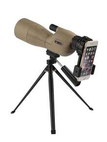 1pc Bird Watching Scope With Tripod And Phone Holder, 123-63ft 1000yd Oblique View Eyepiece, Multi-Color Options, Suitable For Bird Watching, Outdoor Hunting, Birthday Gift, Camping Use - Multicolor - View 2