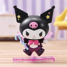 Miniso Sanrio Trick Or Treat Series Blind Box Cartoon Kuromi Doll Anime Series Action Figure Model Toy Figures Desktop Decor Christmas Birthday Gift (Random Delivery,1pc) - Black - View 4