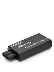 Conversor digital Compatível Com Snes N64 Gamecube - Preto - Visão 2