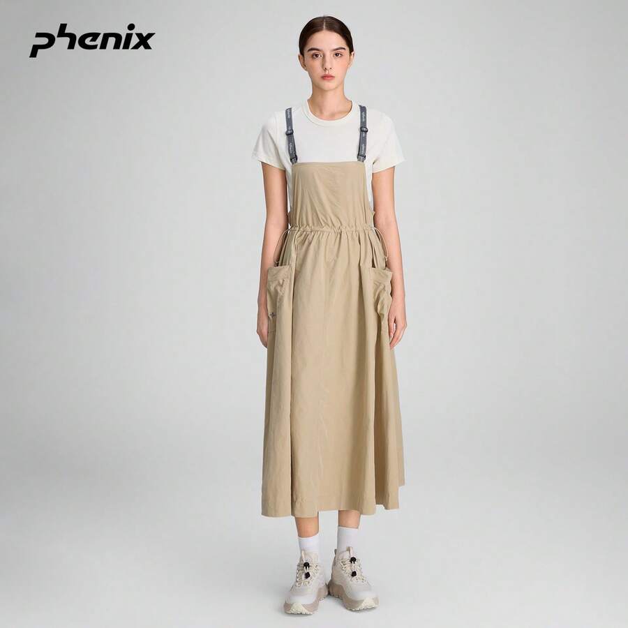 Gaun Tanpa Lengan Phenix Outdoor Workwear dengan Tali Bahu, Desain Elegan, Lembut, Serbaguna, dan Melangsingkan - Telapak Tangan Bumi - View 1