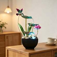 Creative Hummingbird Desktop Water Fountain Small Circulating Water Cat Drinking Fountain Cat Gift Living Room Bedroom Decor - Hummingbird - View 3