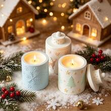 SILIKE LUFEI 2pcs Resin Silicone Molds Christmas Deer Christmas Tree Snowflake Storage Box Set Ornament Molds Suitable For Making Resin Gypsum Candles Aromatherapy Products Home Decor Display Silicone Molds - Silicone Mold - View 6