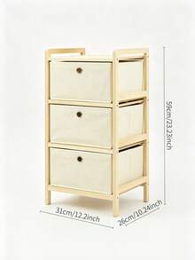 1 Piece Storage Drawer, Pull-Out Fabric Storage Box With Layered Design, Divided Compartments For Clothes And Sundries Storage, Breathable And Dust-Proof, Simple And Versatile For Bedroom And Living Room - Multiple Specifications - View 12