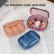 1-3pcs Dopamine Portable Weekly Pill Box, Waterproof Sealed Mini Pill Box, Designed For Medication Storage, Suitable For Travel Dispensing, Can Hold One Day's Dose. - Multicolor - View 11