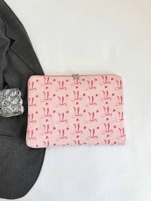 Laptop Case Solid Color Minimalist Luxury Multi-Size Laptop Tablet Storage Bag Computer Bag - Pink - View 5