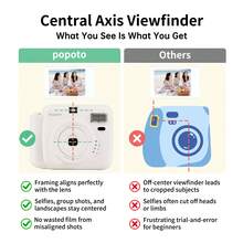 Popoto Instant Camera, Includes Camera Protective Case, Photo Paper, Optical Imaging Film With Retro Feel, Get A Physical Photo Instantly, Suitable For Beginners, Great Gift, Capture Beautiful Moments Of Sea Breeze, Beach Fun, Party, Summer Travel (Battery Not Included) - View 10