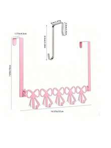 Cute Door Hook, Cartoon Cat Shaped Hanging Rack, No-Drill Metal Door Storage Rack, Suitable For Bedroom Storage - Multicolor - View 9