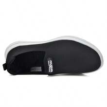 1 Pair Black Casual Fabric Loafers, Suitable For Outdoor & Indoor Wear All Seasons - Black - View 7