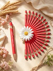 20/50pcs Personalized Metal Ballpoint Pens - Customizable Name, Random Color Options, Logo And Blessing Message - Ideal For Corporate Bulk Gifts, Student Rewards And Company Promotion - Perfect For Christmas, Mother's Day, Father's Day, Birthday And Colleague Celebrations - Sets - View 6