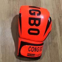 2pcs/Set Training Boxing Gloves - 6oz, Adult Combat Training Gloves, Sanda Gloves, Durable And Breathable, Suitable For Strength Training, Gym, Fitness Support, Indoor Sports, Outdoor Sports, Boxing Matches, Men's Gift - Multicolor - View 6