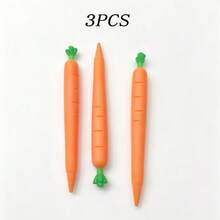 3PCS Carrot Mechanical Pencil - Creative Cute Adorable Student-Specific No-Jam No-Break Mechanical Pencil - Back To School Student Writing Stationery - A - View 11