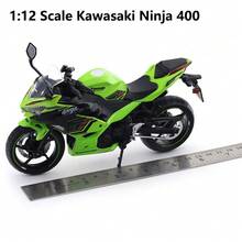 Burago Model Motor Die-Cast Paduan Aluminium Kawasaki Ninja 400 Skala 1:12 (Hijau/Merah), Dekorasi Meja Kreatif dengan Dudukan Pajangan, Hadiah - MultiWarna - View 11