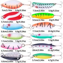 1/3/5pcs Metal Lure Set - Rotating Spoons With Portable Storage Box, Hard Metal Fishing Lures, Spoon-Style Fishing Bait Set - Multicolor - View 8