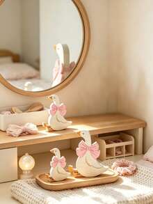 3pcs/Set Cute Wooden Goose,Unique In Design,Attractive And Distinctive,For Fun Party Decor,Baby Gift,Kidsroom Decor,Baby Shower Decor,Festival Decor - Multicolor - View 7