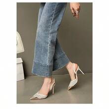 Women Heeled Sandals - 杏色 - 查看 4