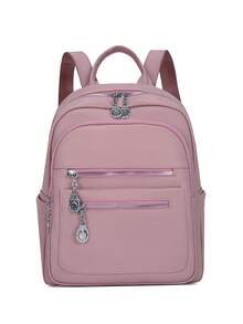1pc Women's Campus Style Large Capacity Multi-Pocket PU Faux Leather Backpack, New Minimalist Versatile Shoulder Bag For Shopping - Multiple Colors - View 16