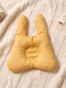 momscare 1pc Rabbit Shaped Baby Pillow, Breathable And Moisture-Absorbing, Suitable For All Seasons - Mustard Yellow - View 3
