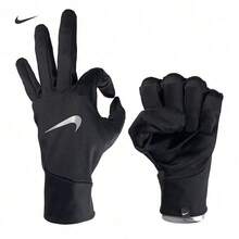 Nike Sports Gloves Unisex Outdoor Cycling Football Running Anti-Slip Warm Windproof Quick-Drying Black - Black - View 7