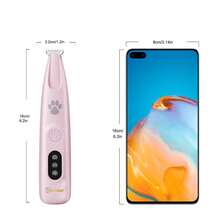 TOUCHBeauty Pet Micro Trimmer, Multi-Function Rechargeable Wireless Pet Grooming Clipper With LED Light, 500mAh Battery, Ultra Quiet Below 35dB, Up To 90 Minutes Runtime, Suitable For Small Dogs And Cats' Paws, Eyes, Ears, Face, And Butt - View 6