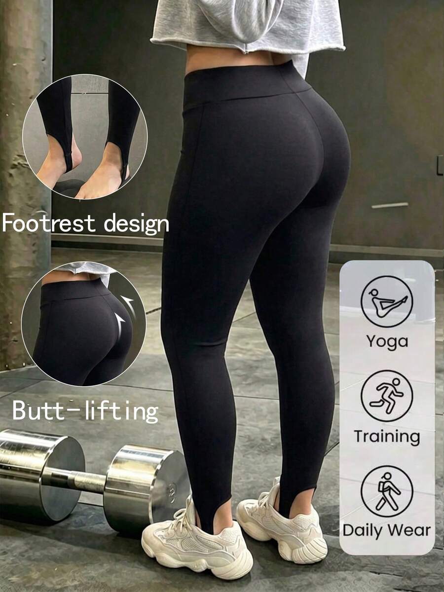 Women's Solid Color Casual Versatile Daily Wear Slim Fit Tapered Leg Pants Black - Black - View 1