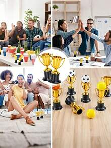 Piala Kecil Peringatan Penghargaan, Piala Juara Plastik Imitasi Emas, Cocok Untuk Penghargaan Siswa, Kompetisi Olahraga, Pertunjukan Panggung, Permainan Orang Tua-Anak, Acara Tahunan, Kompetisi Kelas, Penghargaan Pesta, Halloween, Natal - Berbagai gaya - View 6