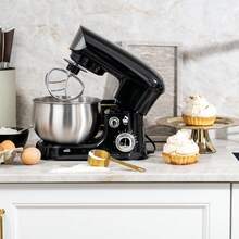 Planetary Mixer ADLER AD 4226B 1200W, Electric Stand Food Mixer With 3L Inox Stainless Steel Bowl, 6 Speed Control, Pulse Function, Dough Kneading Hook, Mixing Beater, Egg Whisk, Splash Guard, Overload Protection And Suction Feet - EU E Type Plug(220-240V) - View 6