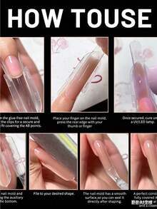 Pontas de Unhas Artificiais DIY Unhas Usáveis Manicure - Multicolorido - Visão 6
