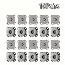 10/20Pairs Hand-Sewn Magnetic Snap Buttons, DIY Fashion & Crafts, Suitable For Clothing, Bags, Multi-Functional Buttons - Multicolor - View 18