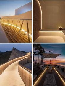 220V LED Strip Light, High Brightness COB LED Strip, Waterproof, Flexible Light Strip, Suitable For Indoor And Outdoor Garden Lighting - EU C Type Plug(220-240V) - View 6