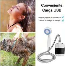 Chuveiro portátil, recarregável, gadget, bomba de chuveiro para acampamento ao ar livre, solução de banho para plantas itinerantes, banho de praia - padrão - Visão 5