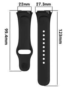 Silicone Strap For Redmi Watch 3 Active Smartwatch, Replaceable Sports Wristband, Also Suitable For Redmi Watch 3 Lite Strap - Redmi Watch 3 Active/lite - View 2