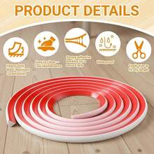 Self-Adhesive Wall Corner Trim, Bathroom Countertop Splash Guard, Kitchen And Toilet Interior Wall Edge Trim - A - View 5