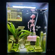 Dancing Skeleton Aquarium Bubbler Fish Tank Ornament - Multicolor - View 3