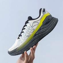 XTEP Feng Huo 28th Generation Men's Running Shoes Shock-Absorbing Athletic Shoes - White-gray/green - View 2