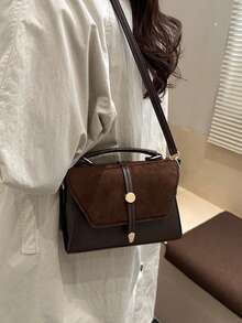 Niche Minimalist Fashionable Chic Small Square Bag For Women, Personalized 2026 New Lightweight Textured Crossbody Bag - Coffee - View 3